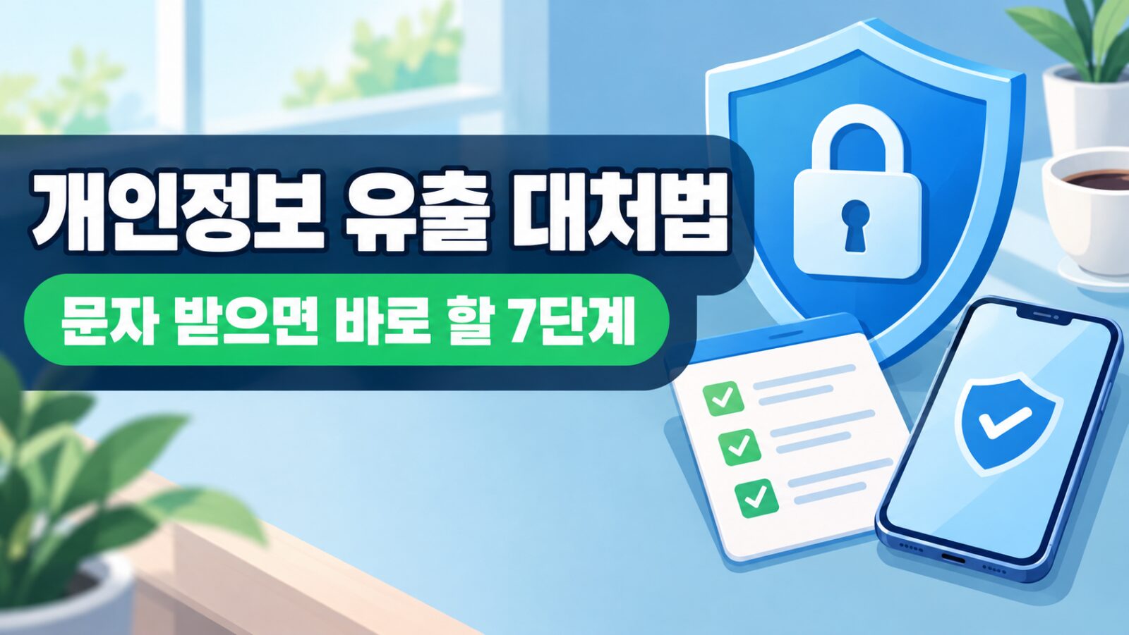 개인정보 유출 대처법